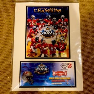 Super Bowl 37 TAMPA Buc’s poster